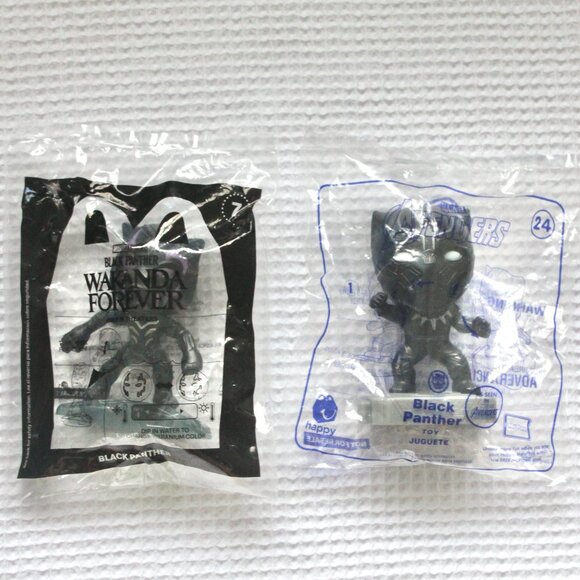 Black Panther MCU McDonald's Toy Set of 2 - Picture 1 of 2